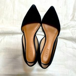 J. Crew black suede flats
